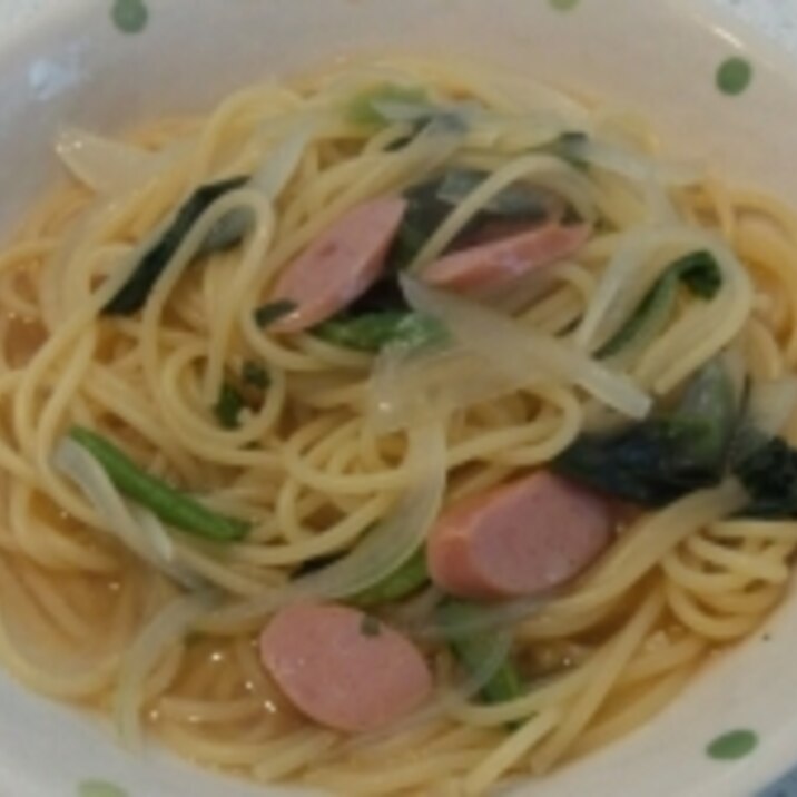 めんつゆで和風パスタ